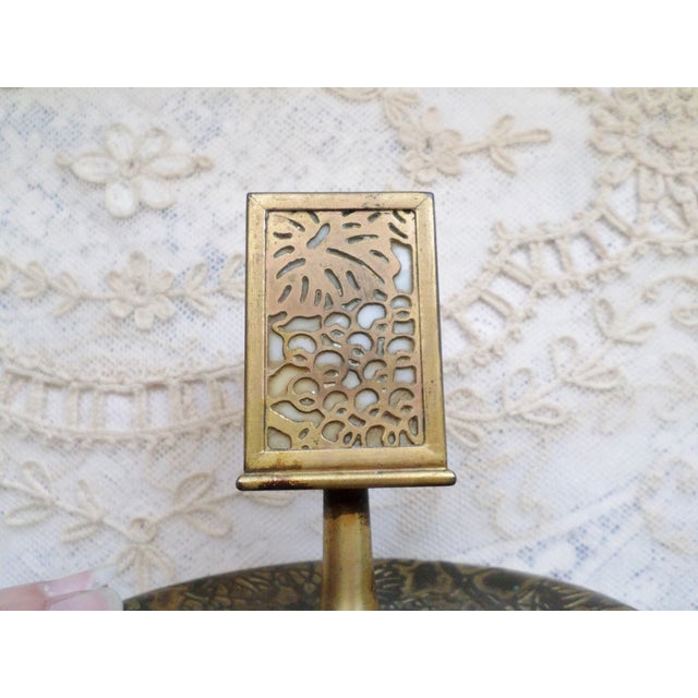 Gold Tiffany Gold Gilt Favrile Art Glass Cigarette Ashtray Match Holder For Sale - Image 8 of 14