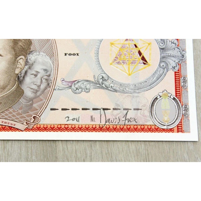 Contemporary Modern Unframed David Foox Trinity Mao Variant Giclee Signed 2011 For Sale - Image 4 of 5