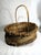 Textile Rustic Vintage Wood Shave Natural Fiber Gathering Basket For Sale - Image 7 of 15