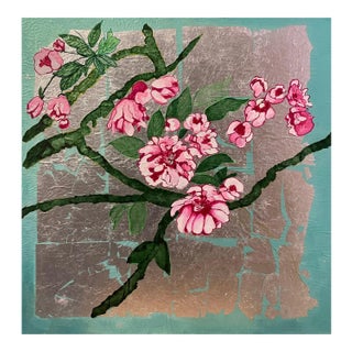 Corine Lescop, Yae Sakura, 2019, Oil & Mixed Media on Canvas For Sale