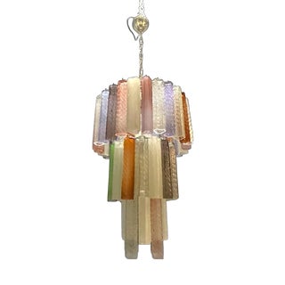 Italian Pop Art Murano Glass Chandelier, 1980s For Sale