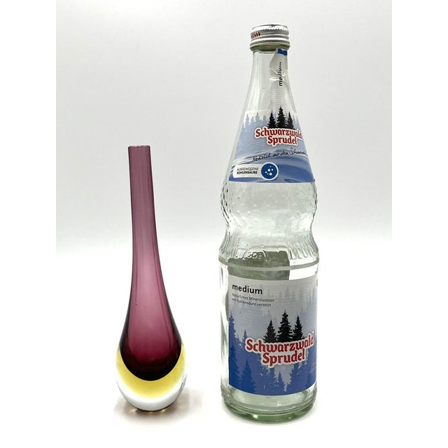 Flavio Poli Murano Stem Submerged Vase by Flavio Poli for Seguso For Sale - Image 4 of 12