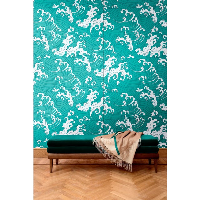 This decorative fabric comes in the form of boiserie over a wooden honeycomb panel measuring 135 cm by 200 cm tall. The...