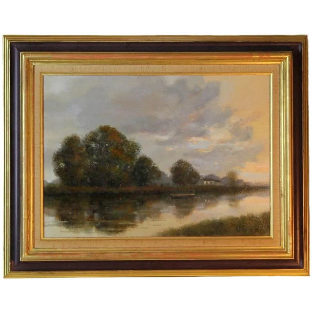 Roger Delapierre, Allan River Landscape, 1991, Oil on Canvas, Framed For Sale - Image 7 of 7