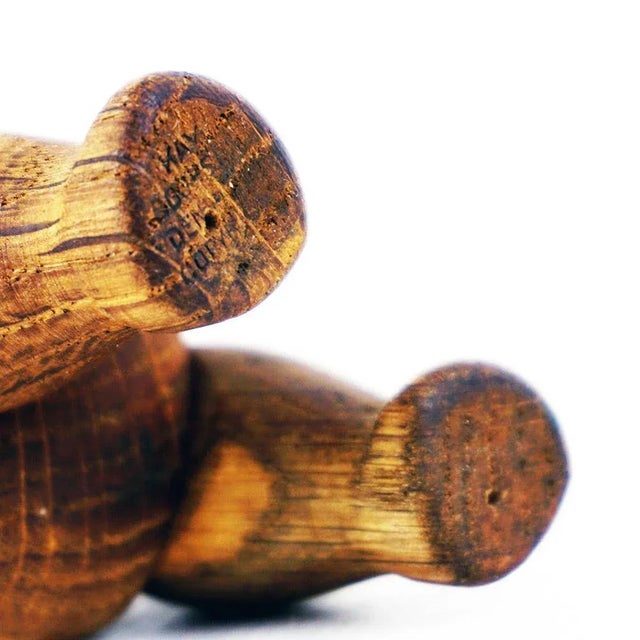 Wood Vintage Scandinavian Oak Bear attributed to Kaj Bojesen, Denmark, 1950s For Sale - Image 7 of 9