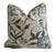 2020s English Floral Crewel & Velvet Feather/Down Pillow For Sale - Image 5 of 7
