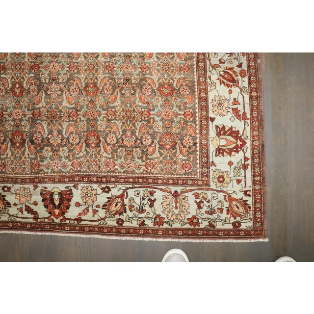 Bauhaus Antique Persian Bidjar, 4'6'' X 7'2'' For Sale - Image 3 of 6