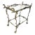 1960s Brass Dragon Tea Bar Cart For Sale