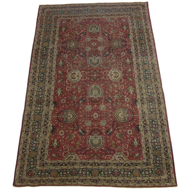 Antique Turkish Silk Rug For Sale - Image 9 of 9