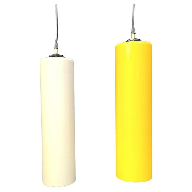 Vintage Italian Pendant Light with Glass by Vistosi, 1970s For Sale - Image 13 of 13