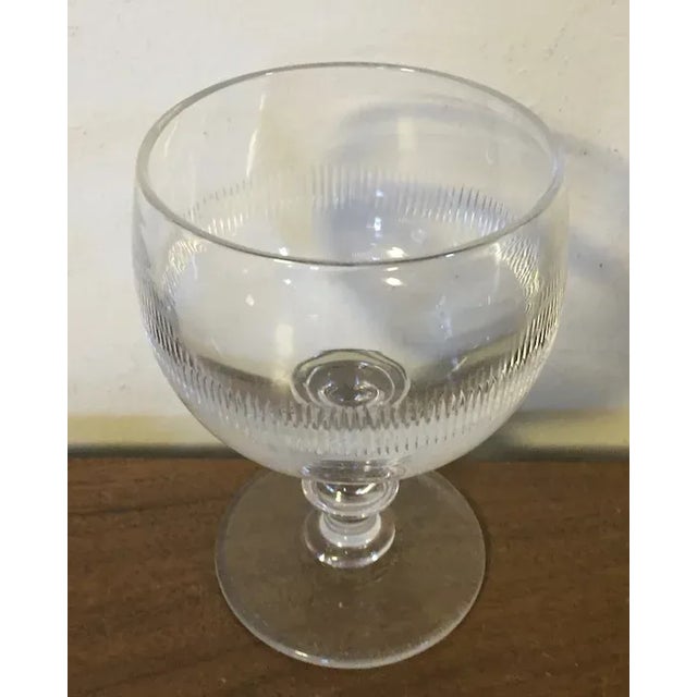 Antique Early 19th Century George III Anglo Irish Glass Crystal Wine Glasses - Set of 4 For Sale - Image 11 of 13