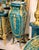 Louis XV Pedestal Stand in Bottle Green With Bronze Ormolu & Gilded Details For Sale - Image 4 of 4