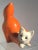 1960s Vintage Porcelain Figurine of a Fox For Sale - Image 5 of 13