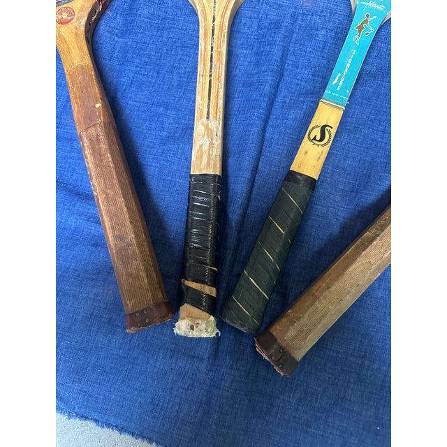 Collection of Vintage Miscellaneous Wooden Tennis Rackets With Condition Issues For Sale In Atlanta - Image 6 of 6