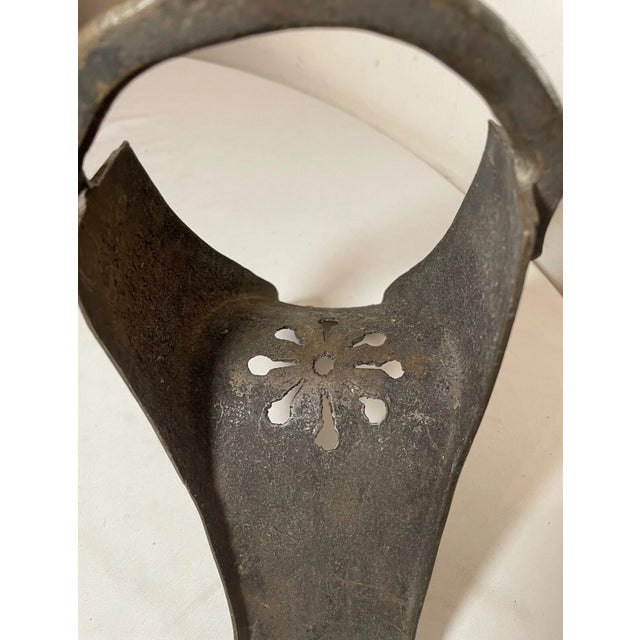 Large Antique 18th Century African Mali Handmade Bronze Riding Horse Stirrup For Sale - Image 12 of 14