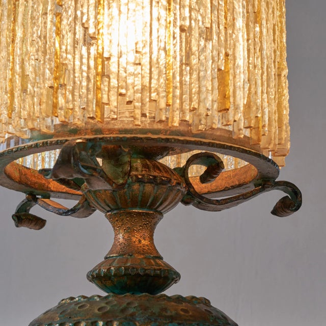Brutalist Table Lamp in Murano Glass from Biancardi & Jordan, Verona, 1950s For Sale - Image 6 of 13