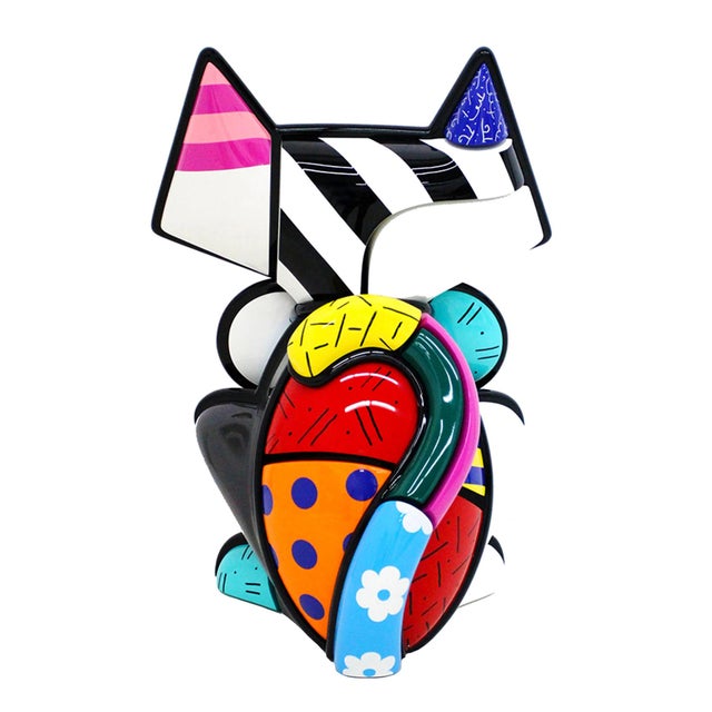 Pop Art Bow Tie Cat (Large, Very Rare Hand Signed Sculpture) For Sale - Image 3 of 6