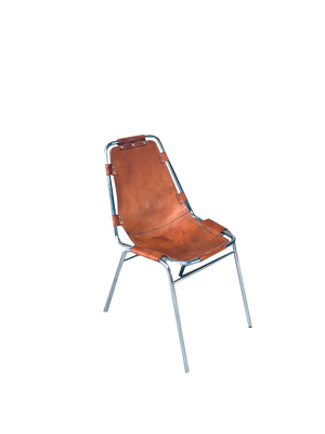 Italian Les Arcs Dining Chairs by Charlotte Perriand, 1960s, Set of 4