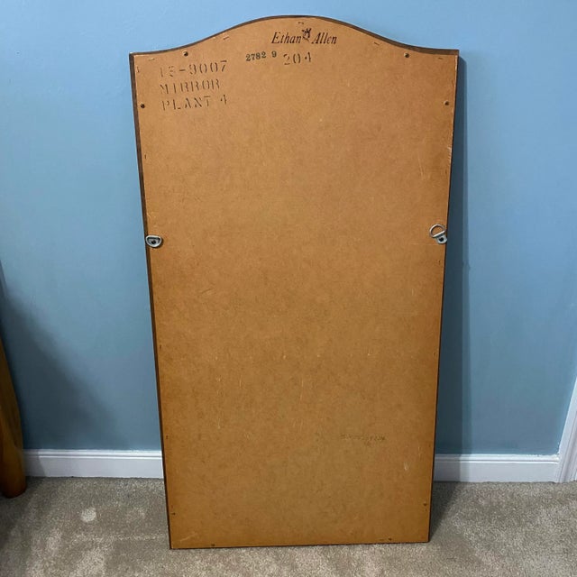 Vintage 1980s Ethan Allen Classic Manor Solid Maple Wall Mirror For Sale In Richmond - Image 6 of 10