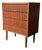 Vintage Danish Mid Century Modern Teak Four-Drawer Chest of Drawers Commode, Circa 1960s For Sale