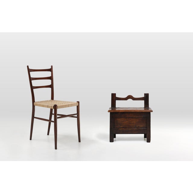 This rustic stool dates back to the 16th century and was crafted in France. The beautiful patina testifies to its great...
