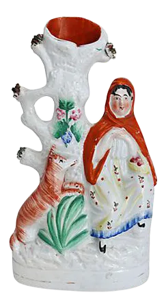 C.1860 English Staffordshire Red Riding Hood