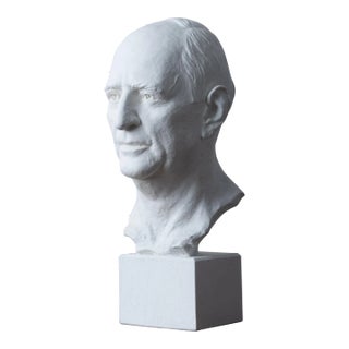 Richard Russell Jr. Bust by Rosario Russell Fiore, 1975 For Sale