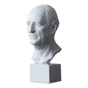 Richard Russell Jr. Bust by Rosario Russell Fiore, 1975