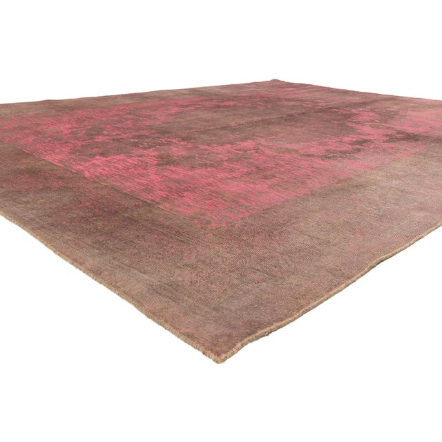 60723 Modern Industrial Maximalist Vintage Turkish Rug, 09'09 x 12'05. Modern Industrial meets Bohemian Rhapsody in this...
