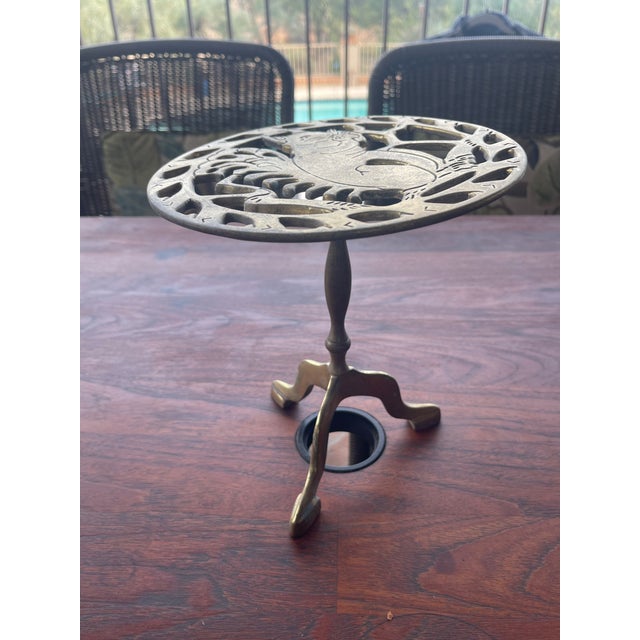Here is a sweet farmhouse style plant stand with a trivet top squirrel. Can be used as a small table or display stand. A...