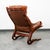 Wood Mid Century Danish Modern Lounge Chairs Brown Leather Bentwood Set Pair Vintage For Sale - Image 7 of 12