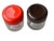 Mid-Century Modern Vintage 1970s Heller Glass & Plastic Canisters - A Pair, Marked For Sale - Image 3 of 6