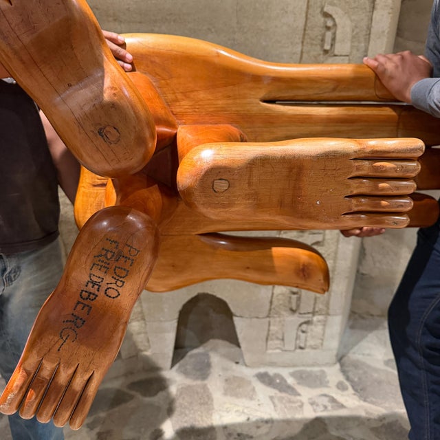 Surrealist Hand-Foot Occasional Table in Mahogany by Pedro Friedeberg For Sale - Image 10 of 11