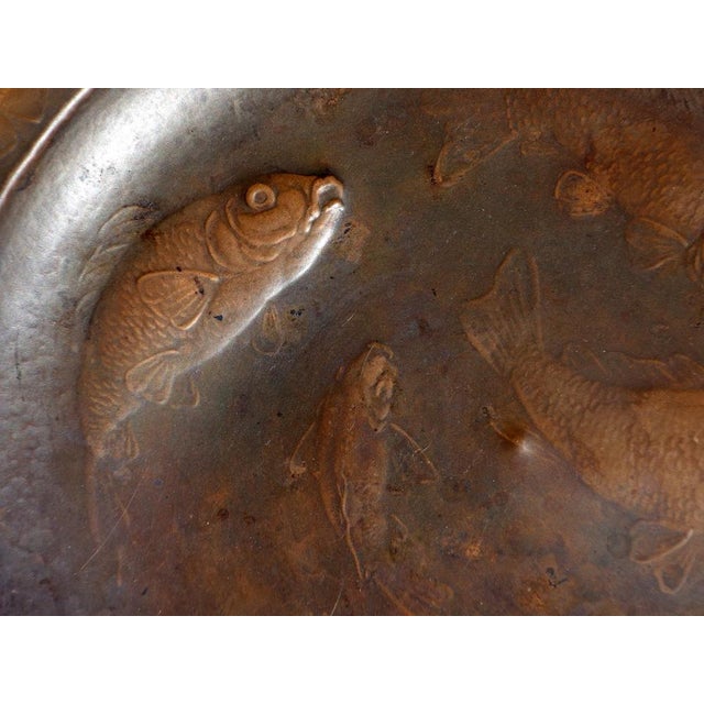 Metal Vintage Italian Art Nouveau Embossed Copper Plates by Cornelio Ghiretti, 1920, Set of 2 For Sale - Image 7 of 11