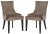 Brown 19''H Dining Chair in Nickel nailheads in Mushroom & Espresso - a Pair For Sale - Image 8 of 8