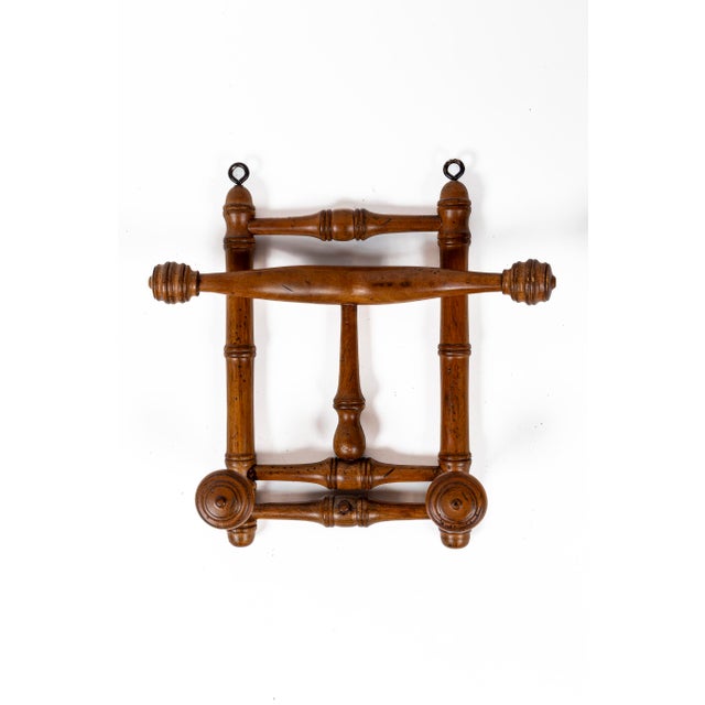 Art Nouveau Antique Faux Bamboo Coat Rack, France, Circa 1910 For Sale - Image 3 of 9