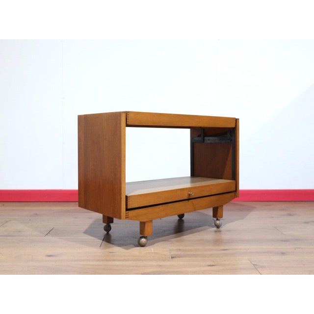 Mid-Century Modern Mid Century Modern Vintage Teak Metamorphic Folding Coffee Dining Table For Sale - Image 3 of 15