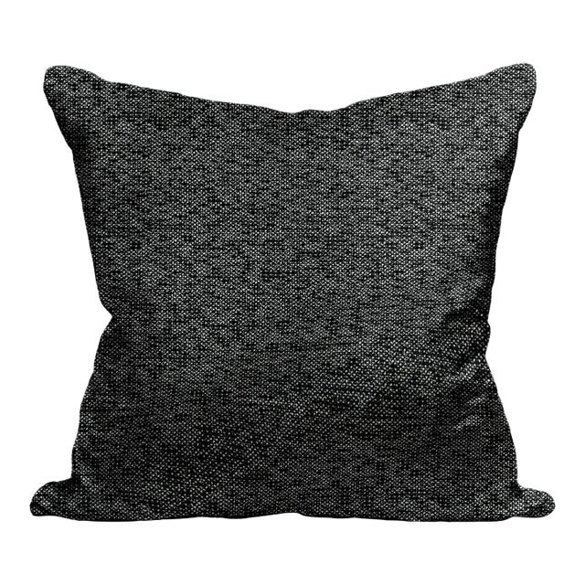 The House of Scalamandré Torrs Pillow, Salt & Pepper For Sale