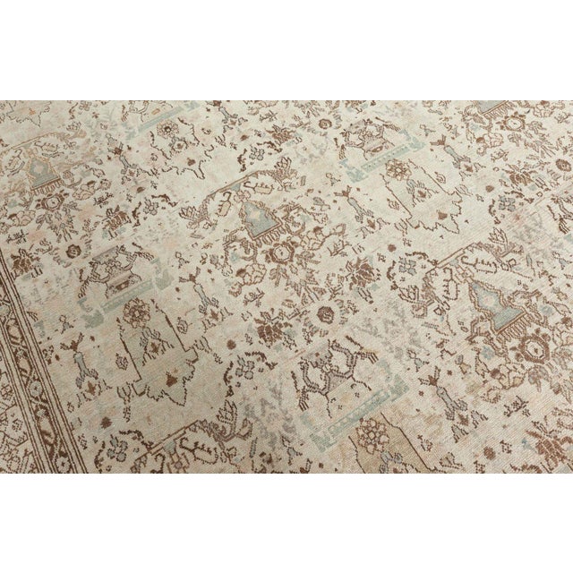 Beige Persian Malayer Rug For Sale - Image 8 of 9