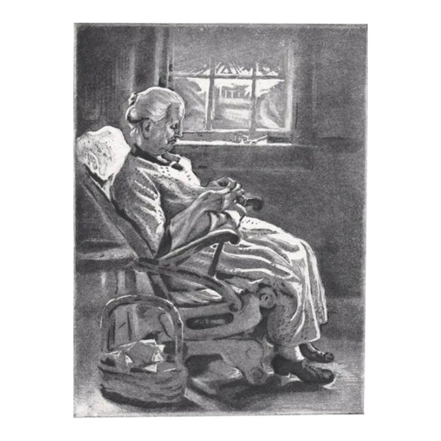 1939 Joseph Marguiles New England Granny Etching For Sale