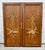 Vintage (1960's) Pair of Doors has a Hollywood Regency Style. Made of Wood. Carved & Gilded. Brown Finish with Gold...