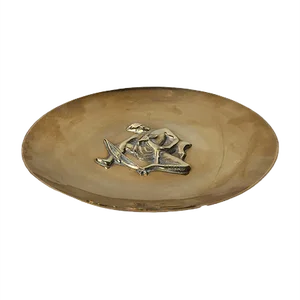 Art Deco Bronze Bowl by N. Dam Ravn for Nordisk Malm, 1930s