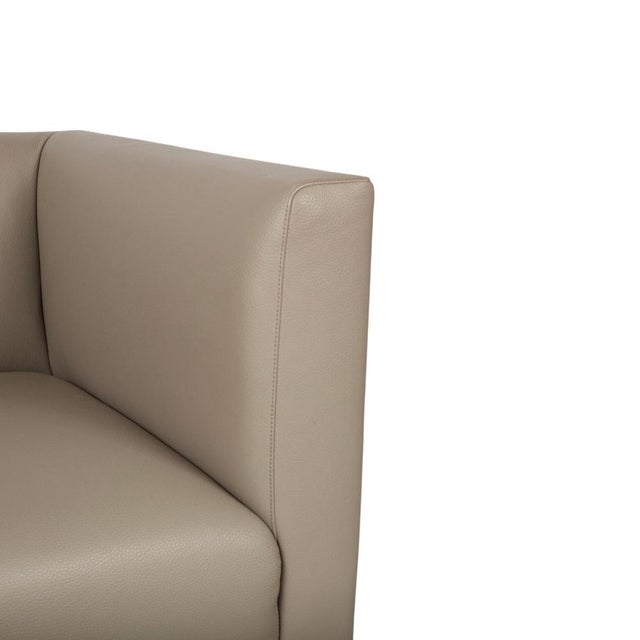 Jaan Lounge Chair in Cream Leather and Chrome from Walter Knoll / Wilhelm Knoll For Sale - Image 6 of 14