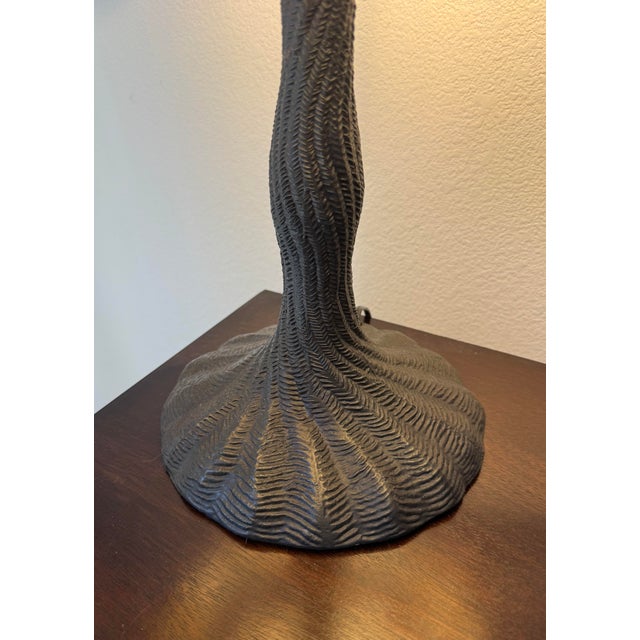 Beige Vintage Stained Glass Peacock Style Desk or Table Lamps (Set of 2) For Sale - Image 8 of 9