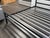 California King Room & Board Parsons Bed Frame, Natural Steel For Sale - Image 11 of 12