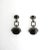 This is part of Chairish’s Fine Jewelry assortment. A beautiful pair of black onyx and sterling silver Art Deco style...