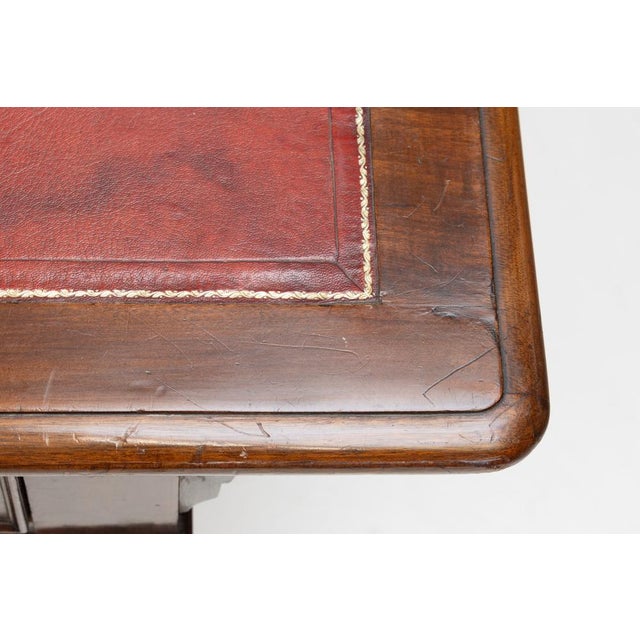 Vintage Writing Table in Walnut, 1880 For Sale - Image 6 of 11