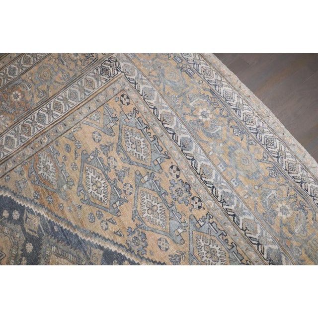 Gray Zabihi Collection Oversize Geometric Antique Persian Malayer Rug - 11'3" x 24'6" For Sale - Image 8 of 12