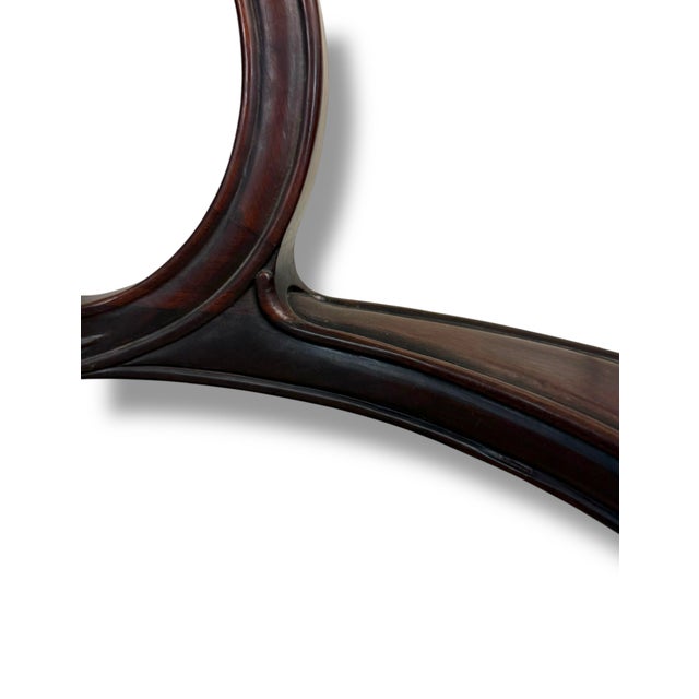 An Art Nouveau Wood Inlaid Chair For Sale - Image 9 of 9