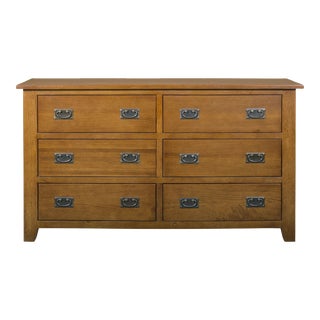 Crafters and Weavers Mission 6 Drawer Dresser - Michael's Cherry For Sale